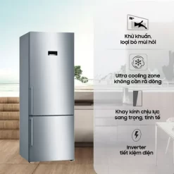 Tủ lạnh 2 cánh ngăn đá dưới Bosch HMH.KGN56XI40J Series 4